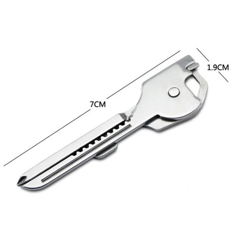 6 in 1 Outdoor Portable Stainless Steel Folding Chain Multifunctional Tool Pocket Outdoor Camping Tools-ebowsos