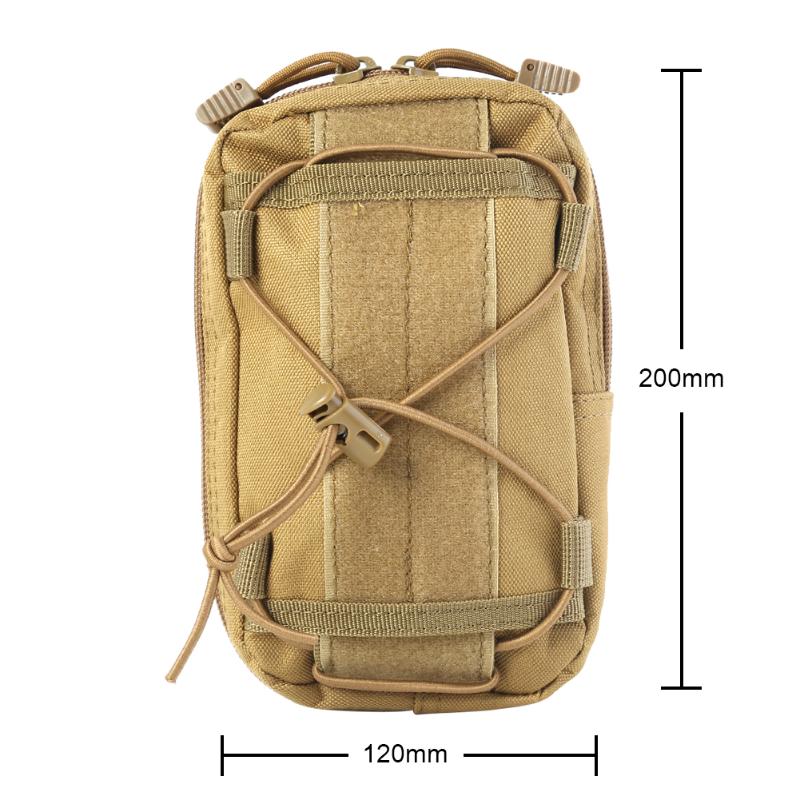 600D Outdoor Molle Bag Overall Style Design Simple and Generous Waist Shoulder Pouch Messenger Bag for Hunting Camping-ebowsos