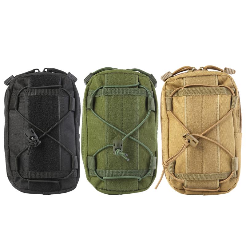 600D Outdoor Molle Bag Overall Style Design Simple and Generous Waist Shoulder Pouch Messenger Bag for Hunting Camping-ebowsos