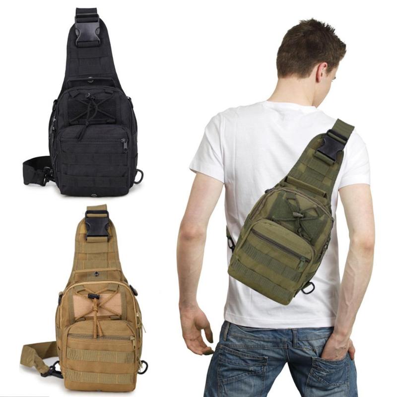 600D Oxford Cloth Hiking Camping Travel Crossbody Bags Casual Men Zipper Chest Packs Shoulder Messenger Bags-ebowsos