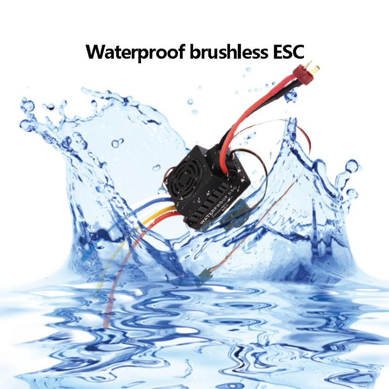 60A Waterproof Brushless Motor Brushless Speed Controller Sensorless ESC Combo Set Connect BEC Wires with Receiver Dropshipping - ebowsos