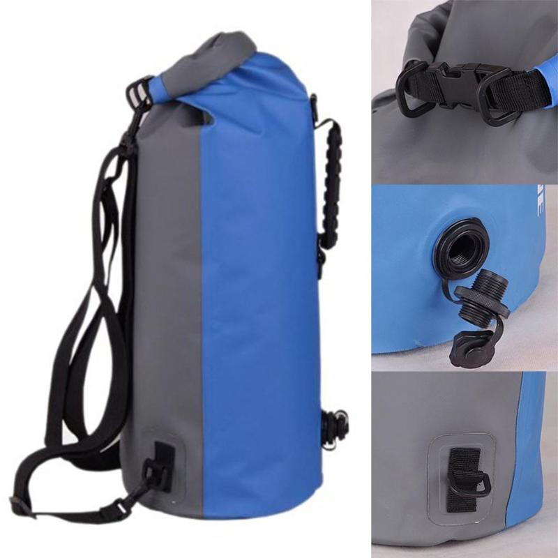 60L Large Waterproof Floating Dry Bag Backpack Drift Canoeing Kayak Camping-ebowsos