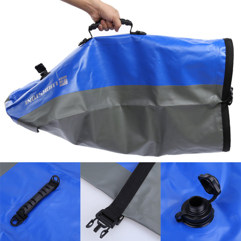 60L Large Waterproof Floating Dry Bag Backpack Drift Canoeing Kayak Camping-ebowsos