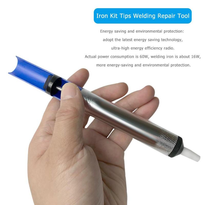 60W Adjustable Temperature 936 Internal Heat Electric Soldering Iron Kit Tips Welding Repair Tool Fast Heating Easy Use - ebowsos