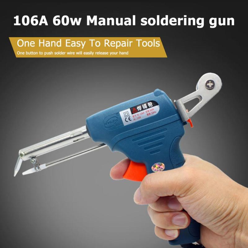 60W NL-106A Manual Soldering Gun Solder Iron Welding Rework Repair Tool - ebowsos