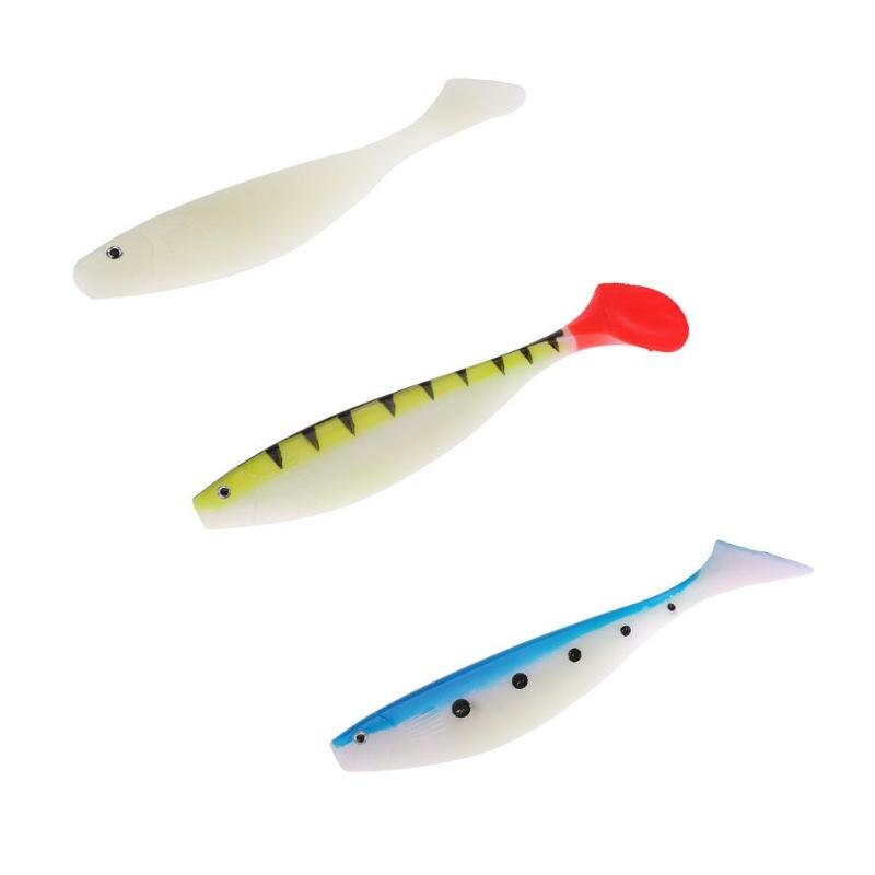 68g/24cm T Tail 3D Eyes Paddle Soft Large Fishing Lure Artificial Bait Fishing Tackle Tackle Mandarin fish Lure catfish Lure-ebowsos