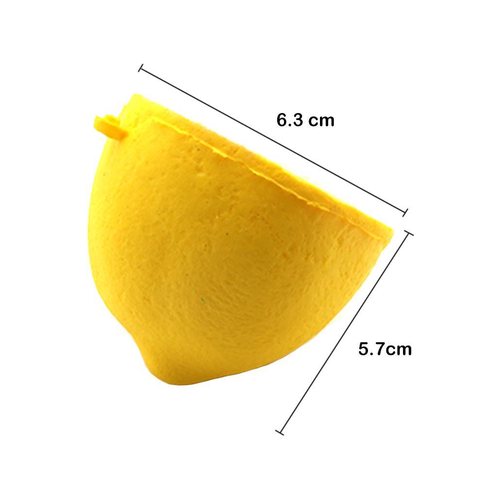 6CM Squeeze Squeeze Lemon Squeeze Fruit Soft Slow Rising Decoration Phone Strap Pendant Squishes Collection Soft Scented-ebowsos