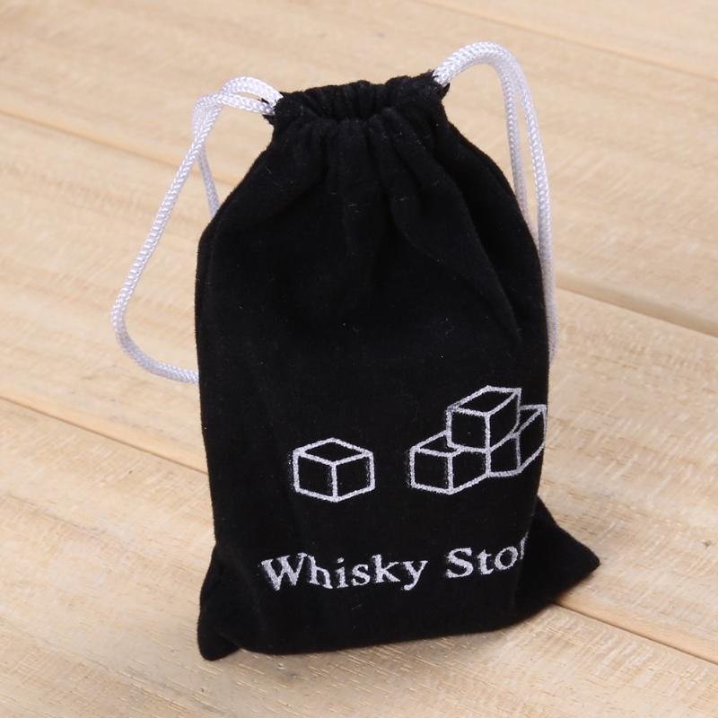 6Pcs Natural Whiskey Stones Rock Ice Stone Sipping Whisky Alcohol Cooler Wedding Favor Gifts Christmas Bar Accessories - ebowsos