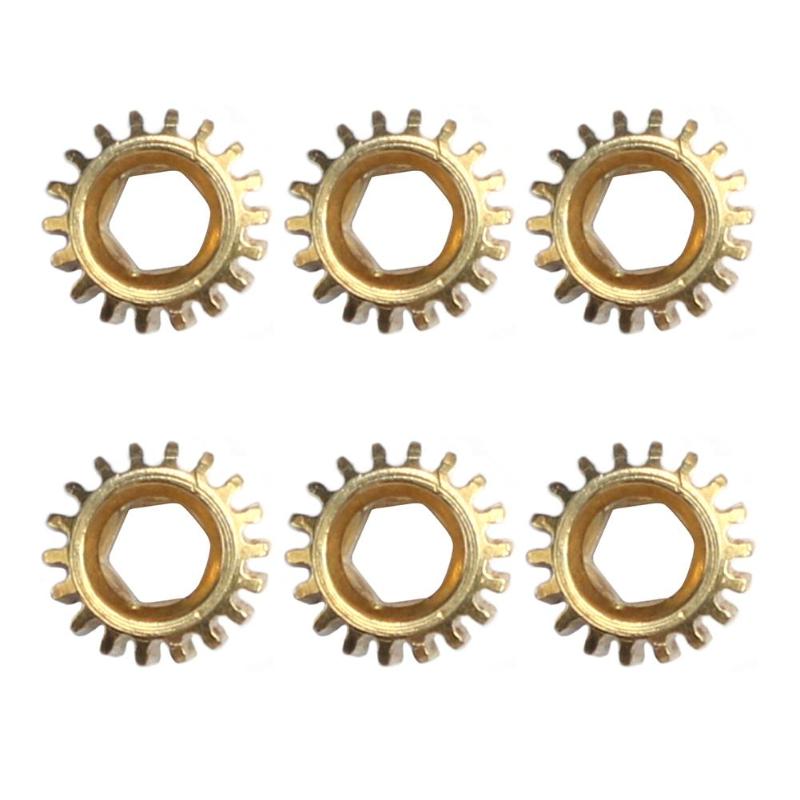 6pcs Tuners Tuning Pegs Machine Heads Mount Hex Hole Ratio 1/18 Gears for Guitar Instrument-ebowsos