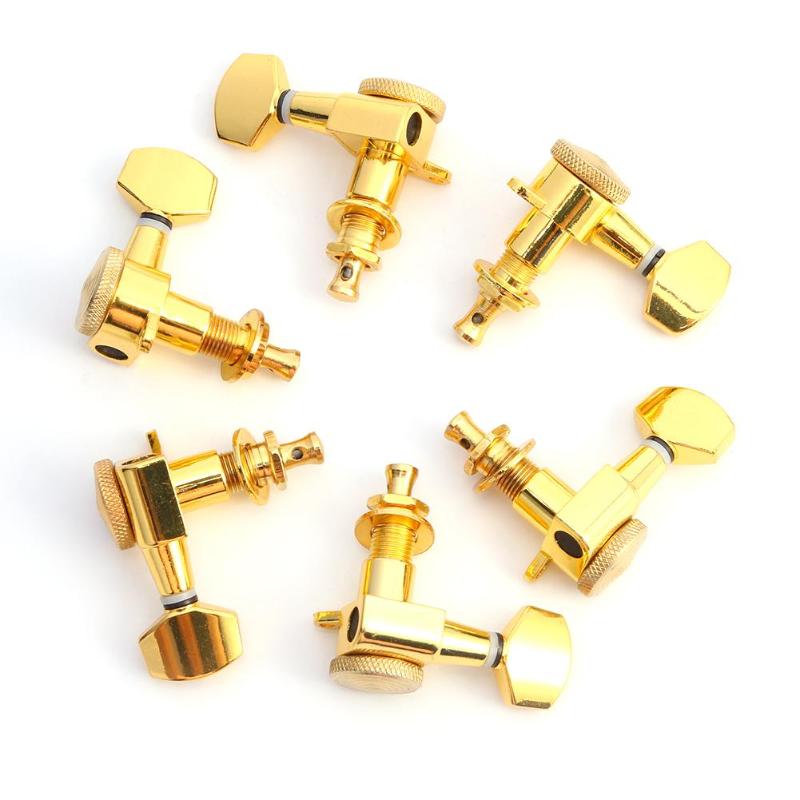 6pcs /set 6R Inline Guitar String Peg Locking Tuners Guitar String Tuning Pegs Locking Tuners Keys Machine Heads-ebowsos