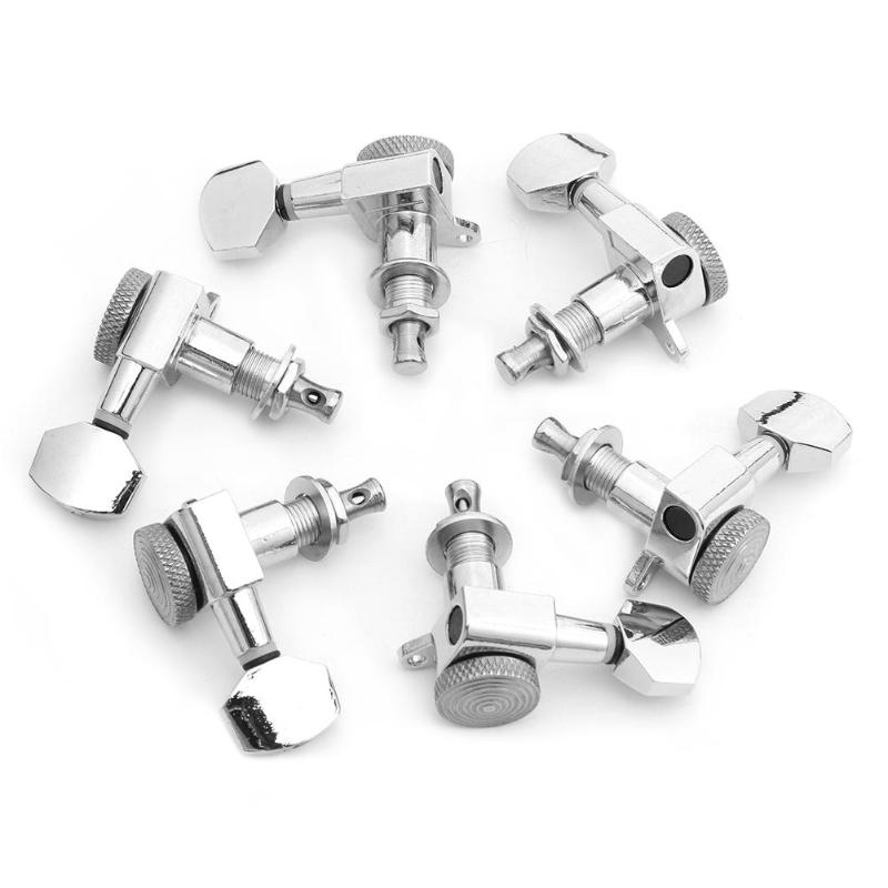 6pcs /set 6R Inline Guitar String Peg Locking Tuners Guitar String Tuning Pegs Locking Tuners Keys Machine Heads-ebowsos