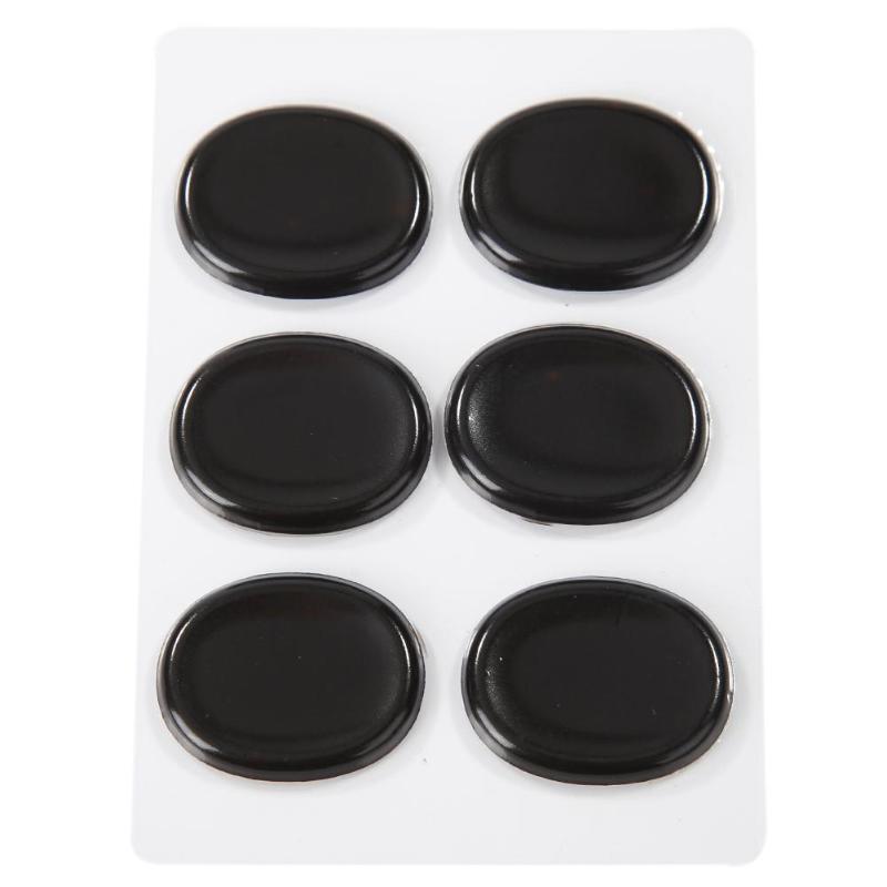 6pcs/set Silicone Snare Drum Mute Pads Drum Damper Effective Volume Reduction Mufflers Instrument Accessory 30x24x2mm-ebowsos