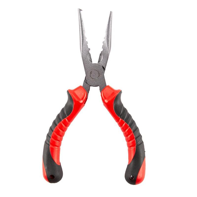 7 inch Stainless Steel Fishing Pliers Sea Fishing Scissors Braid Swivel Snap Hook Split Ring Cutters Fish Holder Tackle-ebowsos