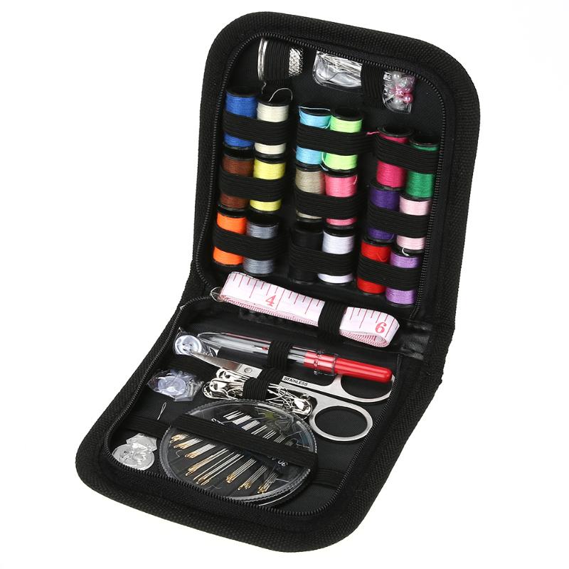 70/90/97/98pcs Multifunction Sewing Box Sewing Thread Stitches Needles Tool Set Scissor Travel Sewing Kits Case - ebowsos