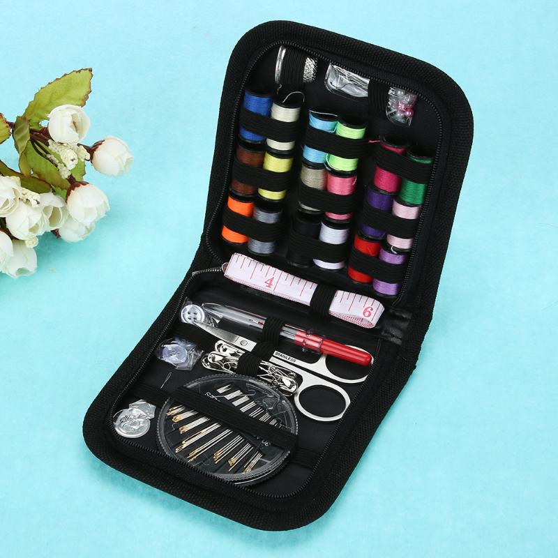 70/90/97/98pcs Multifunction Sewing Box Sewing Thread Stitches Needles Tool Set Scissor Travel Sewing Kits Case - ebowsos