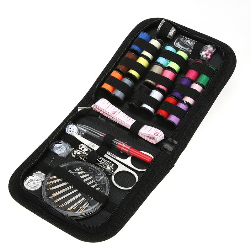 70/90/97/98pcs Multifunction Sewing Box Sewing Thread Stitches Needles Tool Set Scissor Travel Sewing Kits Case - ebowsos