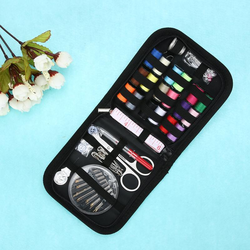 70/90/97/98pcs Multifunction Sewing Box Sewing Thread Stitches Needles Tool Set Scissor Travel Sewing Kits Case - ebowsos