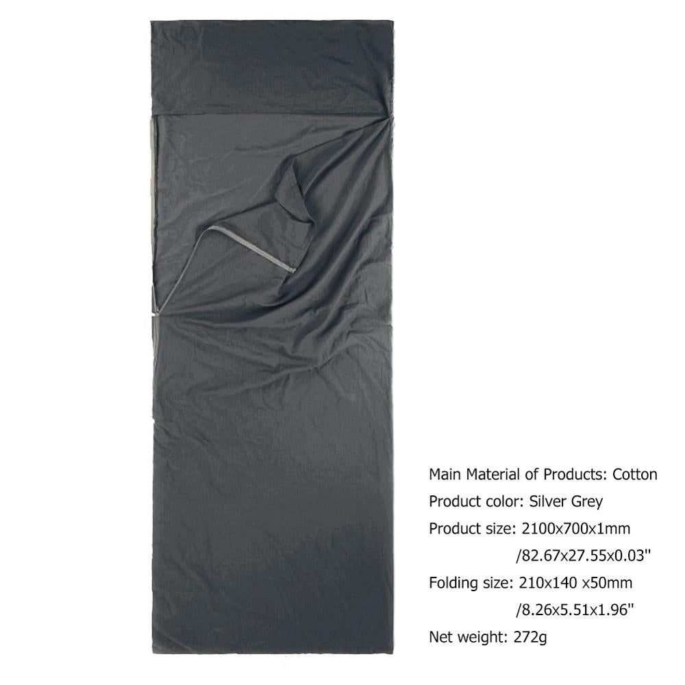 75x210cm Outdoor Sleeping Bag Camping Hiking Liner Folding Travel Bag Hotel Inner gallbladder of Hygienic Envelope Sleeping Bags-ebowsos