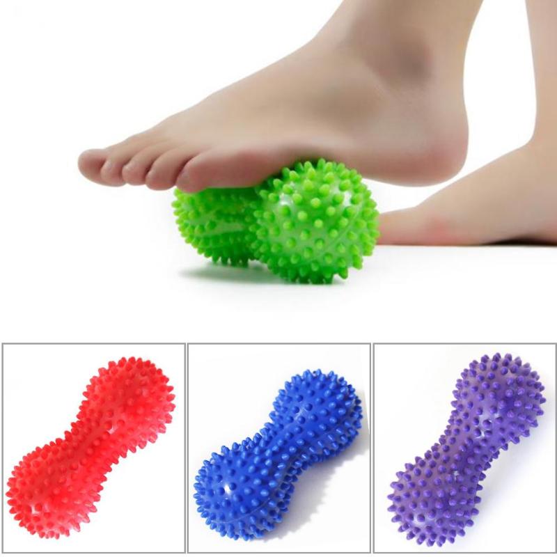 7CM Fitness PVC Hand Massage Ball Resistant Foot Spiky muscle Massager Trigger Point Foot Fitness Body Muscle Relex Apparatus-ebowsos