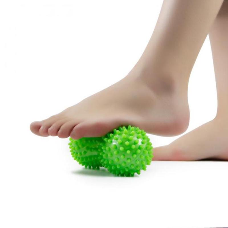 7CM Fitness PVC Hand Massage Ball Resistant Foot Spiky muscle Massager Trigger Point Foot Fitness Body Muscle Relex Apparatus-ebowsos