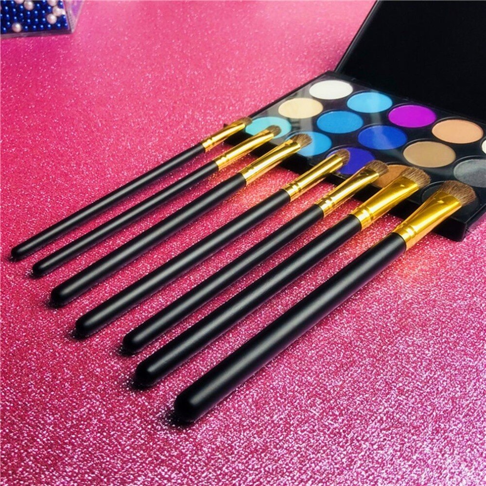 7PCS/SET Spiral Design Plastic Handle Beauty Makeup Brushes Cosmetic Foundation Powder Blush Make Up Brush Tool - ebowsos