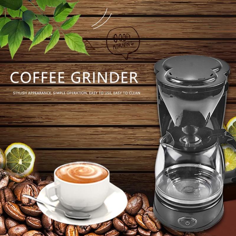 800W CM-123A Household Electric Coffee Maker Drip Coffee Maker Machine Teapot Coffee Pot for Home Office High Quality - ebowsos