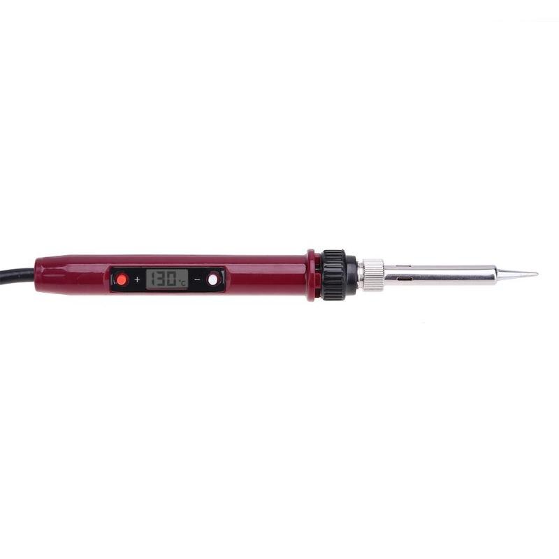 80W LCD Electric Soldering Iron Pen Adjustable Temperature Welding Tool - ebowsos