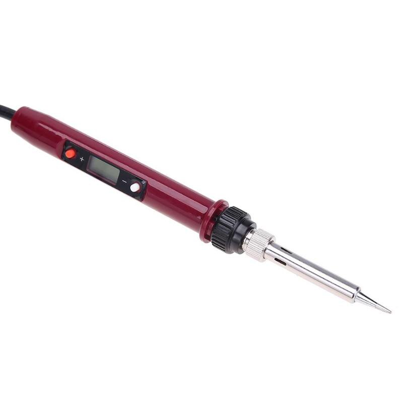 80W LCD Electric Soldering Iron Pen Adjustable Temperature Welding Tool - ebowsos