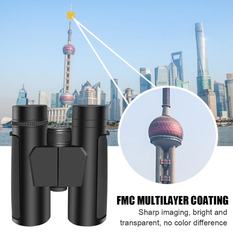 8x42/10x42 Portable Sighting Binoculars All Optical Glass Lens Waterproof Telescope for Outdoor Camping Hiking Travel-ebowsos