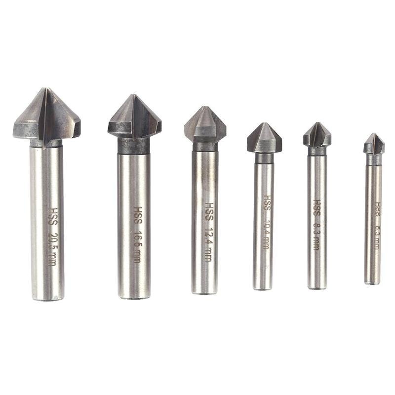 90 Degree HSS Chamfer Cutter Bit Chamfering Countersink Woodwork Drill Bit Professional Hand Tools High Quality Dropshipping - ebowsos