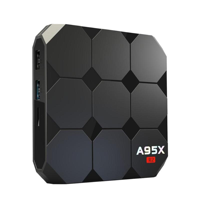 A95X R2 Android 7.1 Amlogic S905W Quad Core 4G+16G Smart TV Box 2.4G WiFi HDMI 2.0 Set-top Box Media Player High Quality - ebowsos