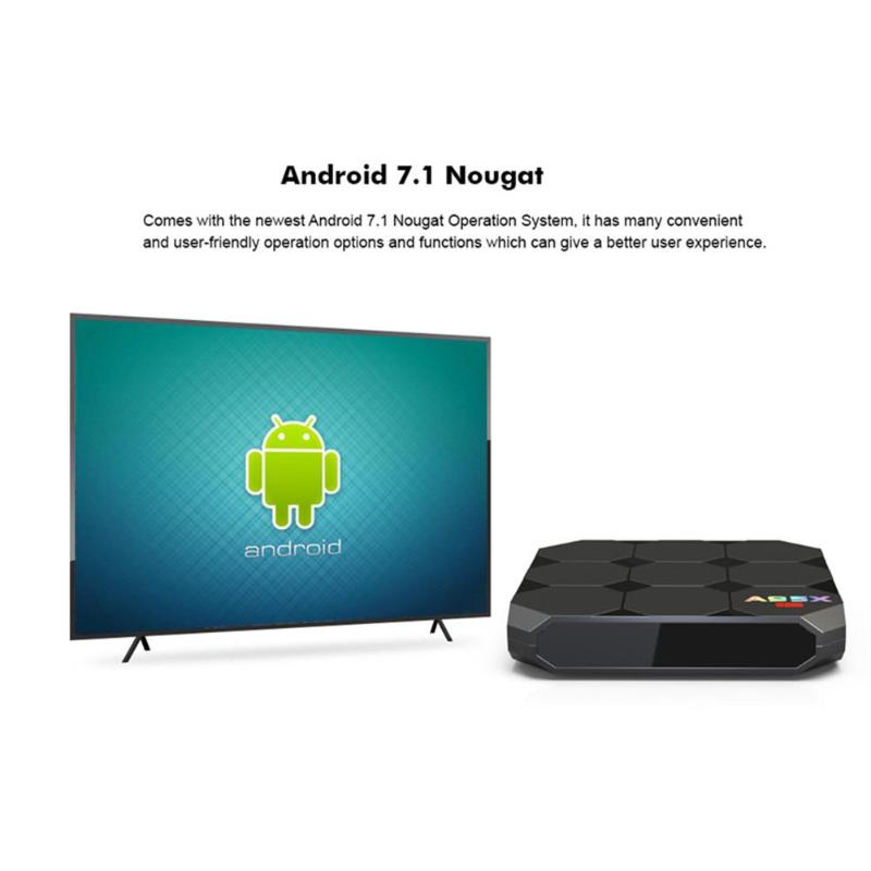 A95X R2 Android 7.1 Amlogic S905W Quad Core 4G+16G Smart TV Box 2.4G WiFi HDMI 2.0 Set-top Box Media Player High Quality - ebowsos