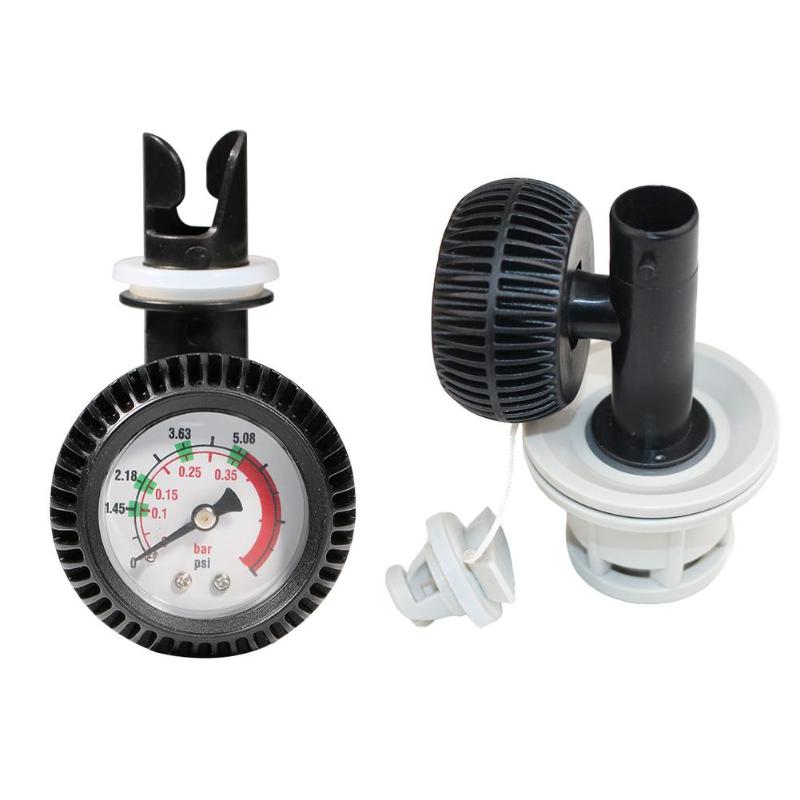 ABS Air Pressure Gauge 5 PSI Thermometer Connector for Inflatable Boat Kayak Air Pressure Gauge for Inflatable Boat-ebowsos