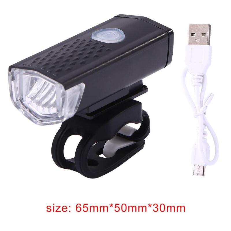 ABS Mountain Bike Headlight USB Rechargeable Super Bright Night Riding Tool-ebowsos