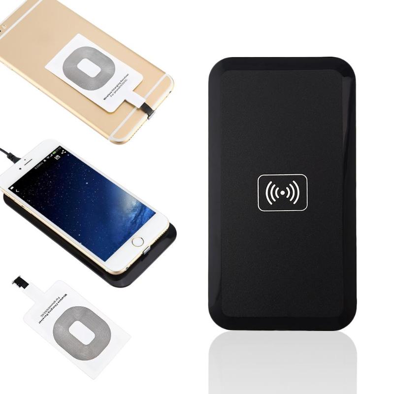 Mobile Phone QI Wireless Charger Pad Ultra Thin Wireless Charging Receiver Transmitter Kit For iPhone 7 6S 6 Plus 5 5S 5c - ebowsos