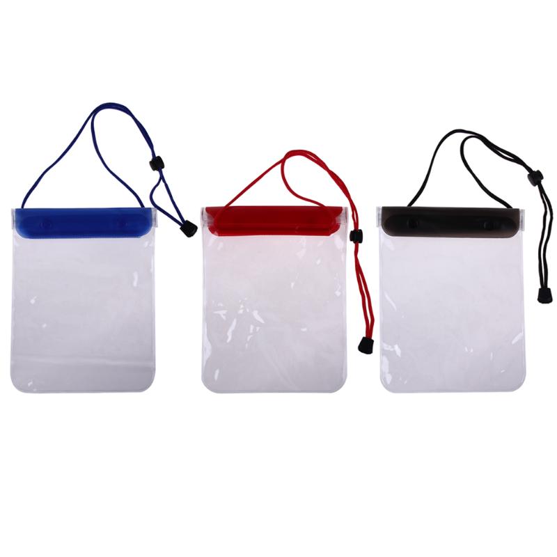 Three Layers Sealing Universal Outdoor Waterproof Mobile Phone Tablet Bag Case Large Pouch Diving Swimming Storage Cases - ebowsos