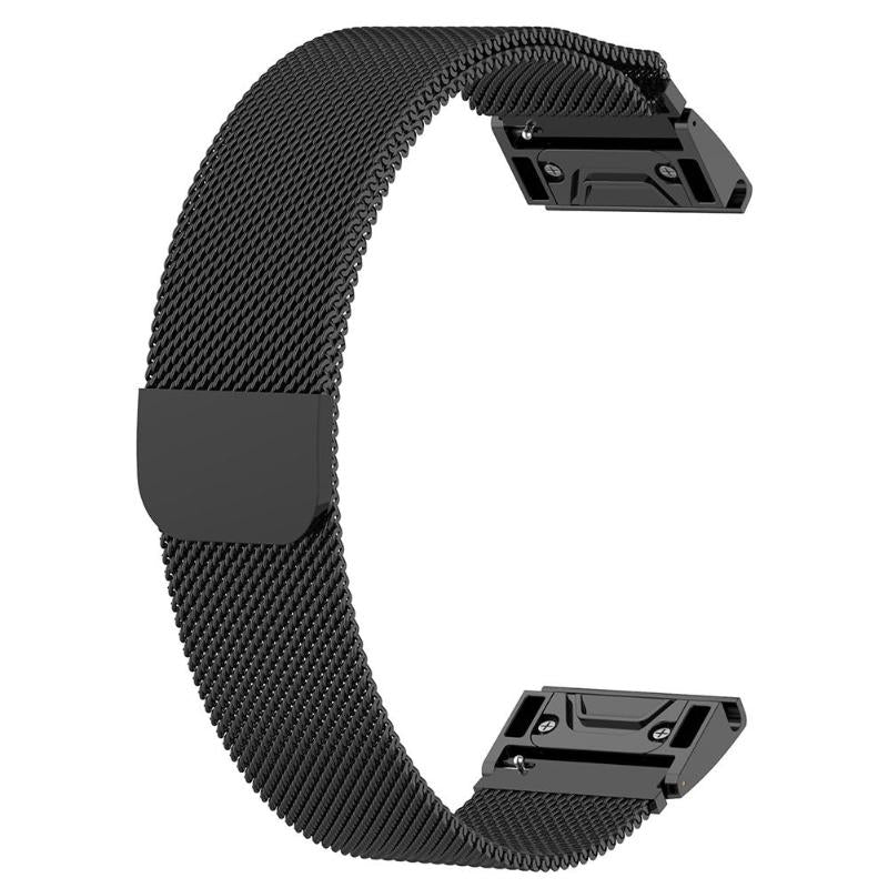 1 Pcs Quick Release Milanese Loop Stainless Steel 20mm Watch Band Wrist Strap for Garmin Fenix 5S Fenix 5S Plus - ebowsos