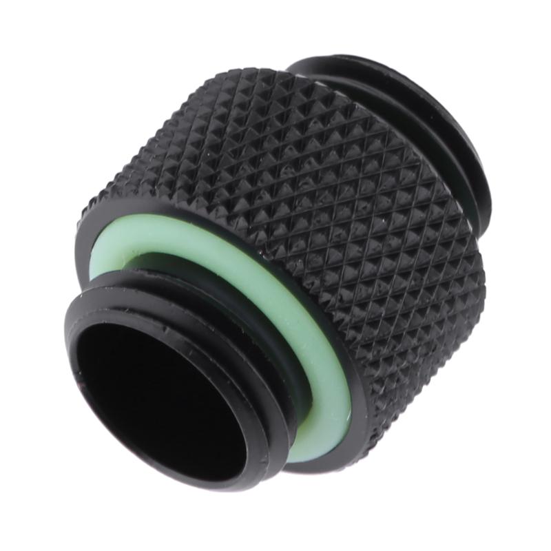 10mm G1/4 External Thread Hose Adapter Connector for PC Water Cooling with Silicone Sealing Ring - ebowsos