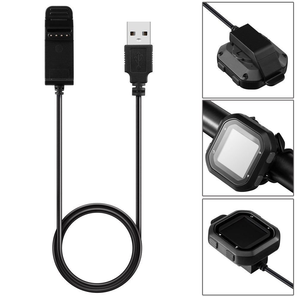 1Meter Replacement USB Charging Cradle Cable Charger Data Cable for Garmin edge 20 /edge Smart Watch - ebowsos