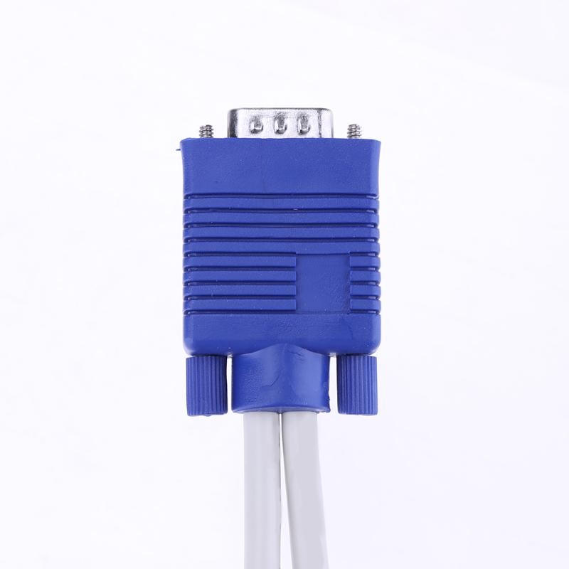 High Quality VGA Splitter Cable Dual 2 Monitor 15pin Two Ports Male To Female for PC Tablet - ebowsos