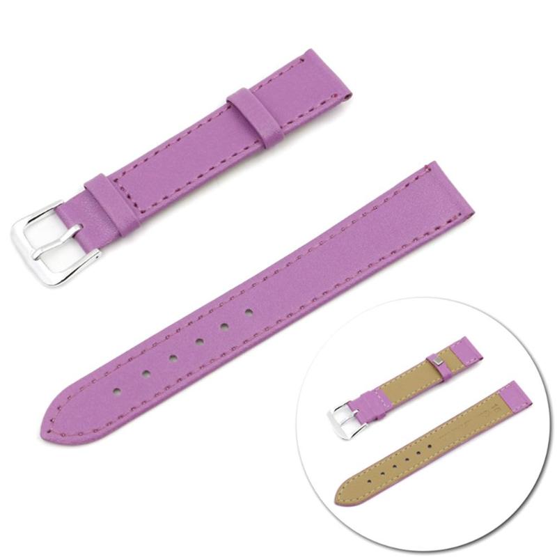 Smart Watch Belt Purple 0344 Watch Band Leather Straps Stainless Steel Watch accessories Pattern Bracelet Watchbands - ebowsos