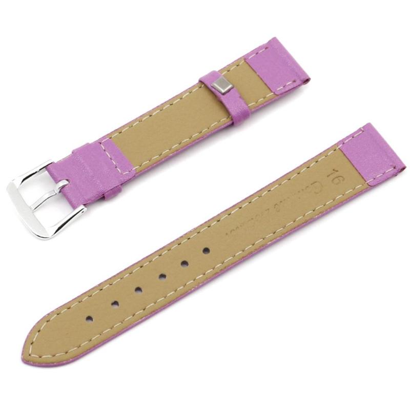 Smart Watch Belt Purple 0344 Watch Band Leather Straps Stainless Steel Watch accessories Pattern Bracelet Watchbands - ebowsos