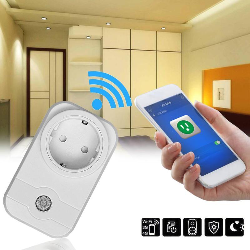 Smart WiFi Remote Control Socket Switch Timer 100-240V 10A Wireless Wi-Fi Power Outlet Socket Plug Switch Adapter EU - ebowsos