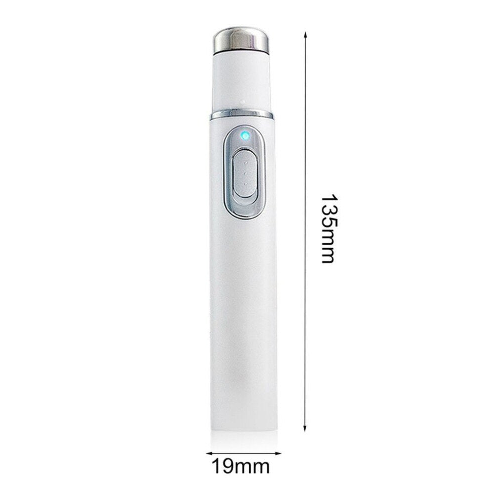 Acne Laser Pen Portable Wrinkle Removal Machine Durable Soft Scar Remover Device Blue Light Therapy Pen Massage Relax - ebowsos