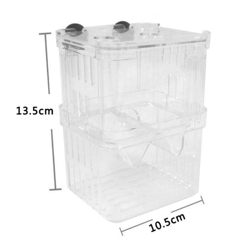 Acrylic Fish Breeder Isolation Box Multifunctional Daily Durability Double-layer Combination Hatching Aquarium Accessories - ebowsos