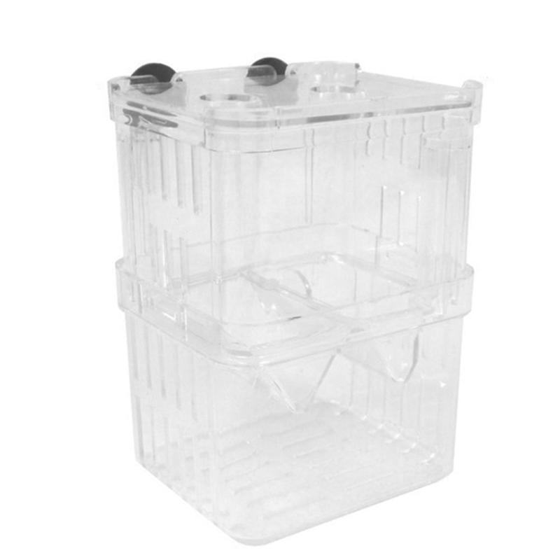 Acrylic Fish Breeder Isolation Box Multifunctional Daily Durability Double-layer Combination Hatching Aquarium Accessories - ebowsos