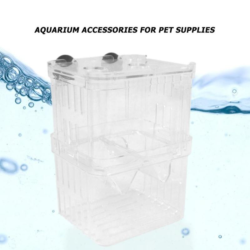 Acrylic Fish Breeder Isolation Box Multifunctional Daily Durability Double-layer Combination Hatching Aquarium Accessories - ebowsos