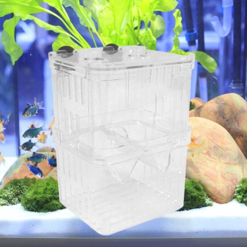 Acrylic Fish Breeder Isolation Box Multifunctional Daily Durability Double-layer Combination Hatching Aquarium Accessories - ebowsos