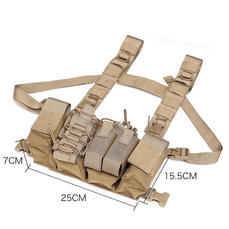 Adjustable Bullets Storage Bag Outdoor CS Wargame Packing Creative Magazine Pocket Vest Necessary Outdoor Hunting Gadgets-ebowsos