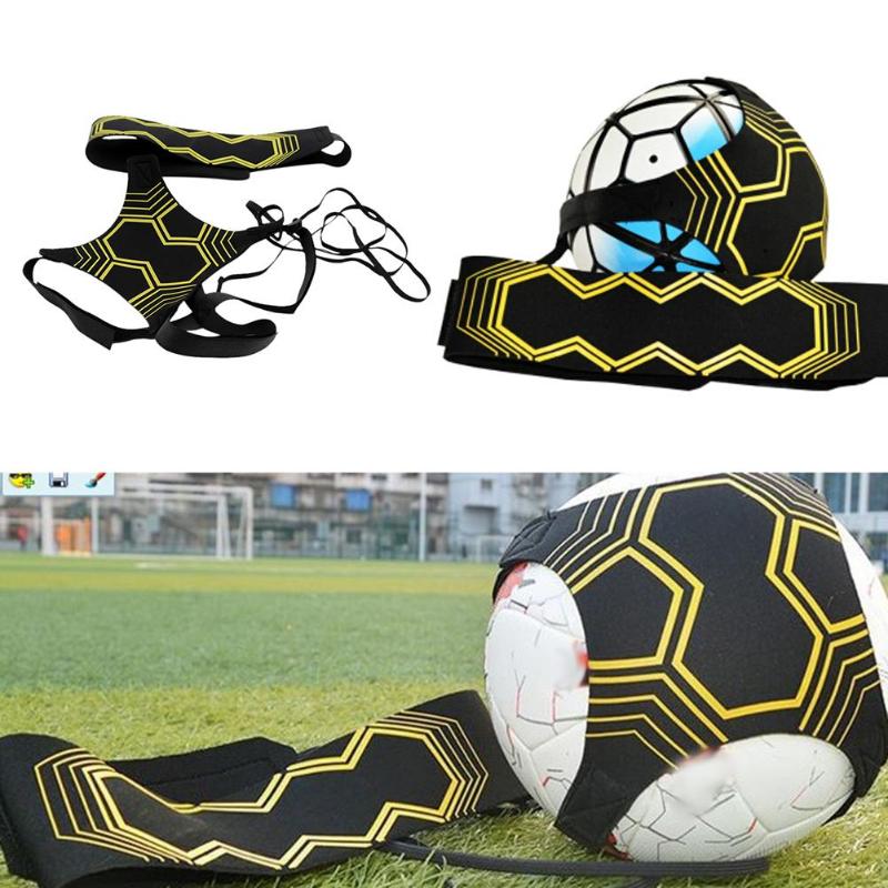 Adjustable Football Trainer Sports Assistance Soccer Ball Practice Belt Training Equipment Kick Accessories Drop shipping-ebowsos